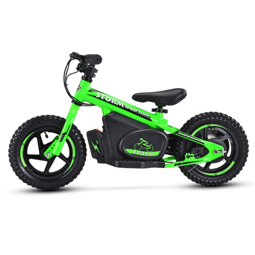 Child's Green 24v Lithium Premium STT Off Road Balance Bike