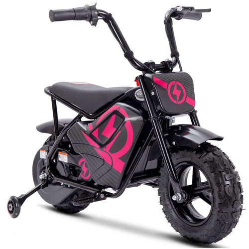Girls Pink Chunky Tyres 24v Kids Blue Off Road Retro Monkey Bike