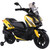 Yellow Kiddies 12v Sit-on Battery Powered Moped with Stabilizers