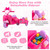 12v Pink Ice Cream Style Kids Electric Trike & Removeable Sidecar