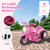 Girls Pink Unicom Bubble  6v Powered Chopper Style Motorbike