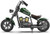 Kids 24v Retro Green & Black Chopper Electric Ride on Motorcycle