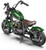 Kids 24v Retro Green & Black Chopper Electric Ride on Motorcycle