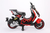 Kiddies Red 12v Sit-on 2030 Battery Powered Moped & Stabilizers
