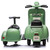 Kids Official Green Vespa 6v Electric Ride On Moped & Sidecar