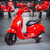 Kids Official Red New Shape Vespa 12V Sit on  Moped Motorbike