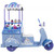 Kids Disney Frozen 6v Electric Rideon Blue Ice Cream Truck Moped