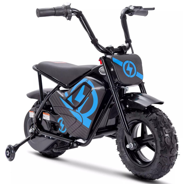 Kids 24v Electric Blue & Black 250W  Ride On Monkey Motorbike