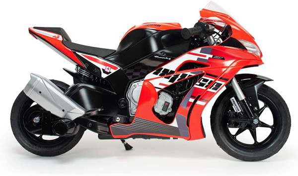 Kids Red 24V Motorcycle Racer Real Wheel EU Made Motorbike