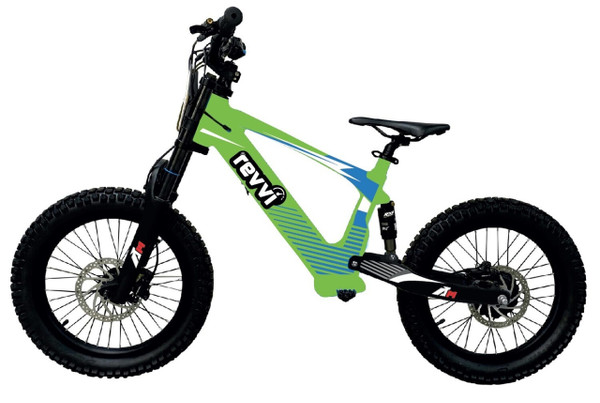 Kids Newest version 2025 Revvi 18 Inch 24V Electric Balance Bike green