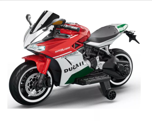 Kids Red 12v Licensed Ducati Panigal Ride-on Super Bike