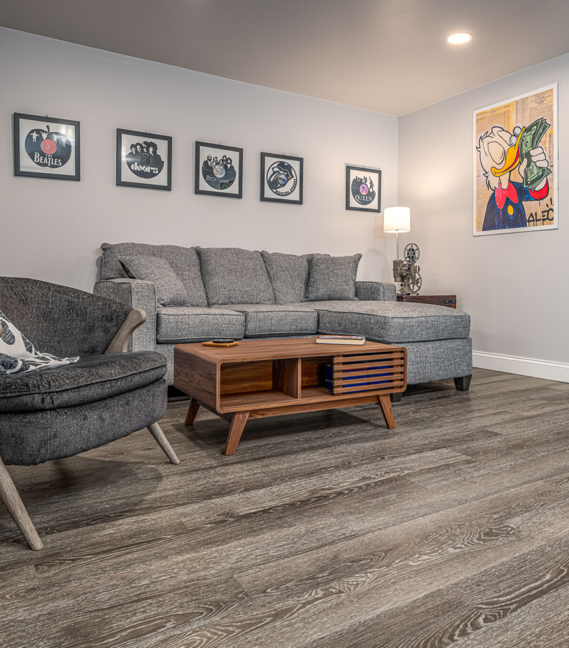 Flooret Luxury Vinyl Plank Flooring Grey Sample Kit, 6 Pieces of 12 Cut  Samples from Real Planks