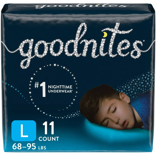 Goodnites Nighttime Bedwetting Underwear, Boys' L (68-95 lb.), 11 Ct