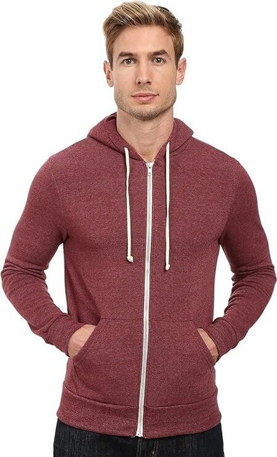 Alternative Apparel Unisex 3XL ECO True Currant Long Sleeve Hoodie