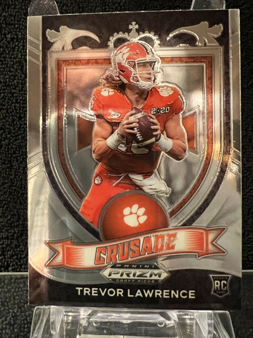 Trevor Lawrence Crusade Rookie Card No 161 2021 Panini Prizm Draft Picks Jagu