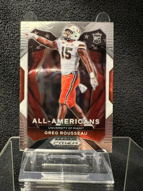 2021 Greg Rousseau Panini Prizm Draft Picks All American Rookie Card #200