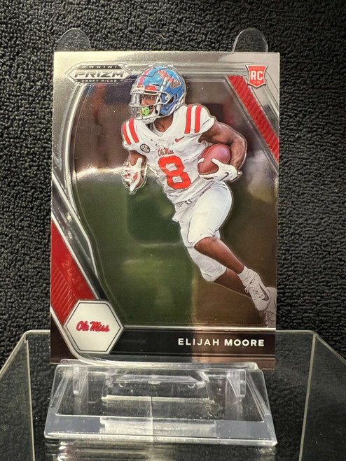 2021 Panini Prizm Football Draft Picks ELIJAH MOORE RC #124 Jets ROOKIE CARD