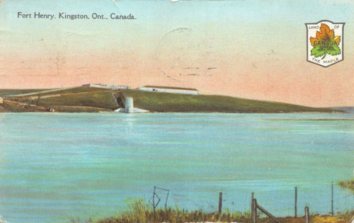 Fort Henry Kingston Canada Postmark 1928 Postcard 