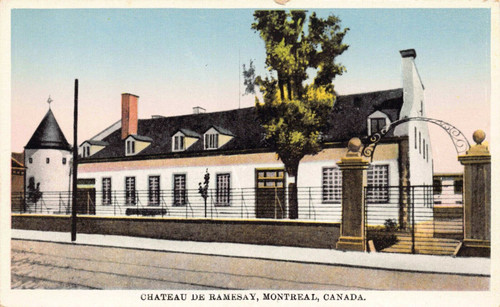 Chateau De Ramesay Montreal Canada Postmark NA Postcard 