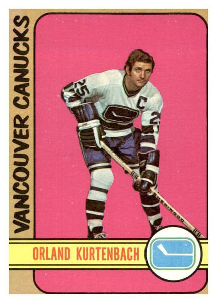 1972-73 Topps NHL Hockey #46 Orlando Kurtenbach - Vancouver Canucks 