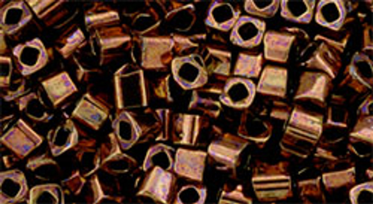 Toho CUBE Seed Beads 2mm DK BRONZE