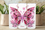 Butterfly Tumbler Red/Pink