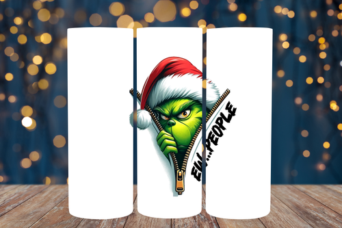 Grinch "Ew... People" Tumbler