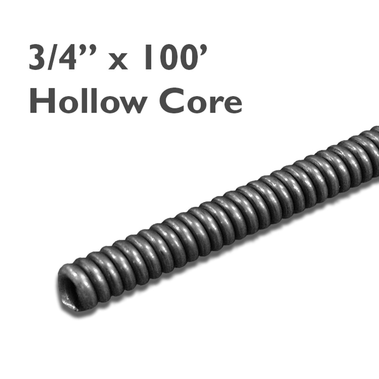 Hollow Core Drain Cable | 3/4 x 100' | Duracable Manufacturing Co