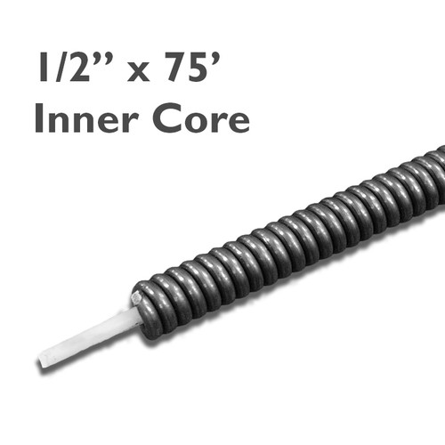 1/2" x 75' replacement drain cable for medium sized drain cleaning equipment to help clean sewer lines easier. This cable is for sale at a great price and is the most durable on the market.