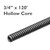 3/4" x 120' industrial hollow core drain snake for cleaning mainline drains up to 10" in diameter.