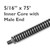 5/16" x 75' Inner Core Drain Cable with male end NA2K - select Male Ends from dropdown