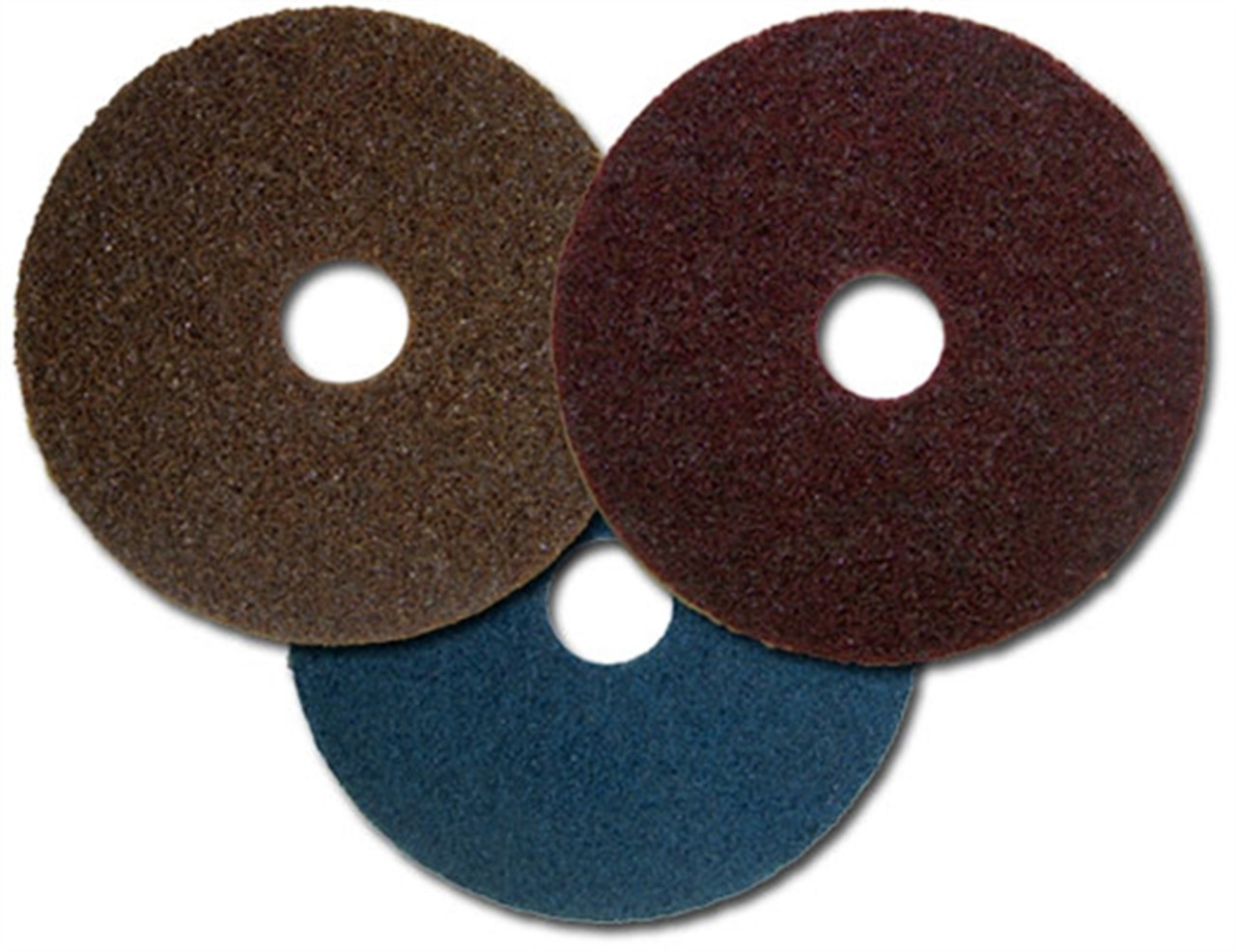 SCOTCH-BRITE, 7 in Dia, Aluminum Oxide, Hook-and-Loop Surface