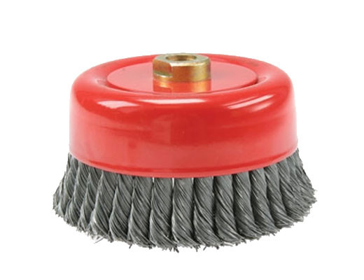 6 Inch Wire Cup Brush | Twisted Knot | Sparky Abrasives