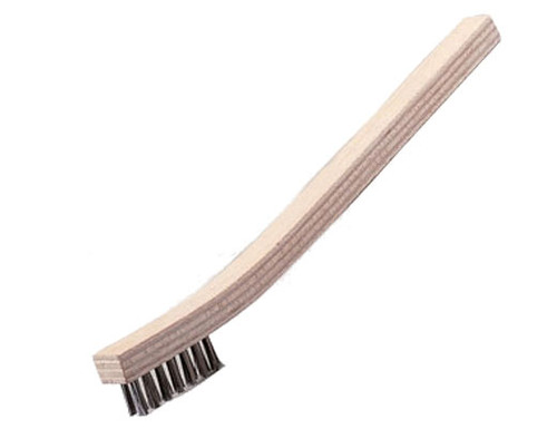 Hawk Heavy Duty Industrial Brass/Stainless Steel Mini Hand Brush For  Cleaning Burs Steel Surface