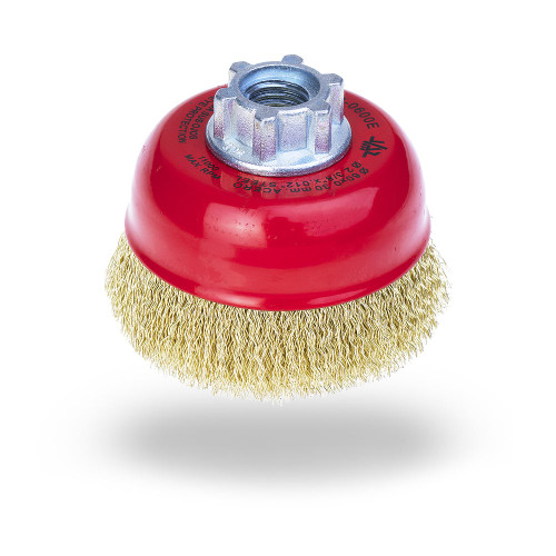 Value Collection - Cup Brush: 6″ Dia, 0.008″ Wire Dia, Steel, Crimped -  04186425 - MSC Industrial Supply