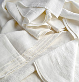 Antique White stonewashed linen Top⎮Flat sheet
