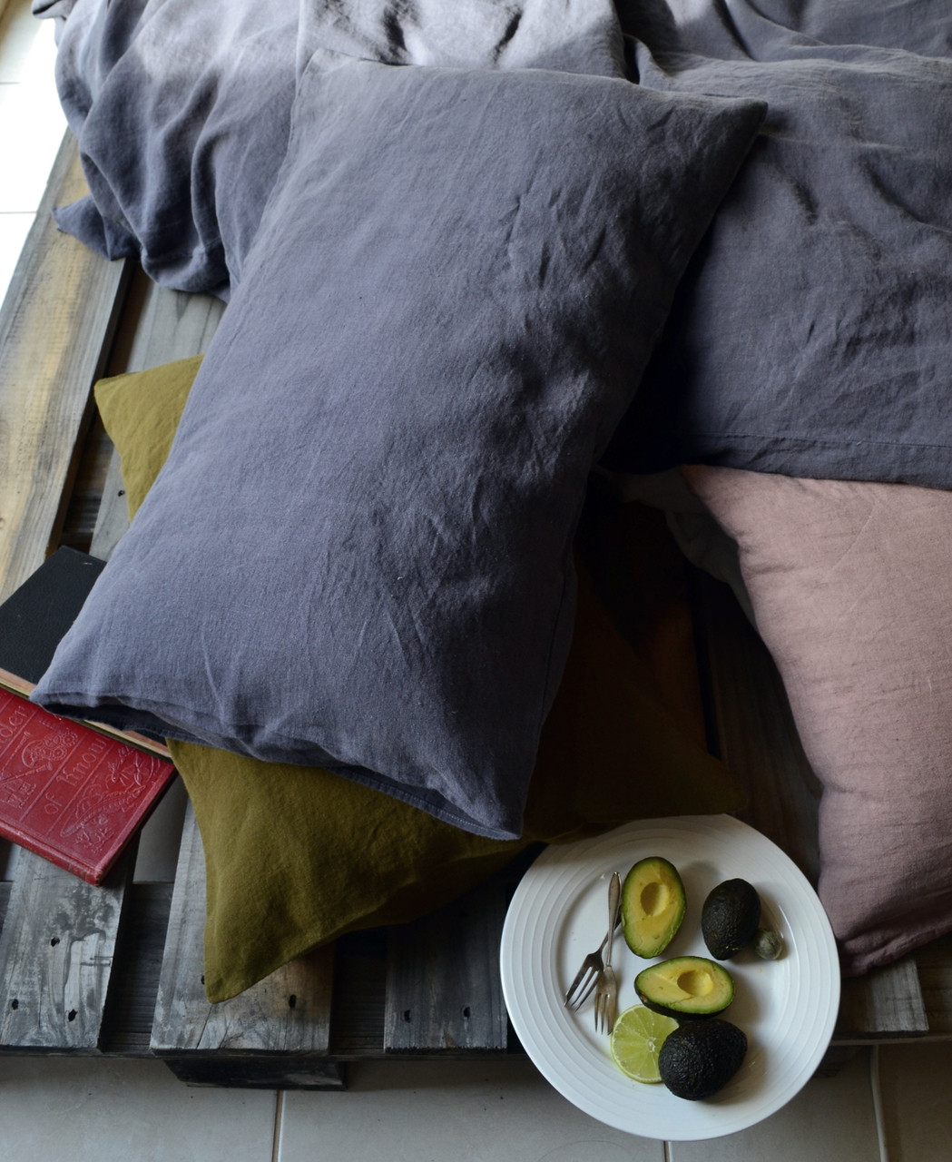 charcoal pillow case