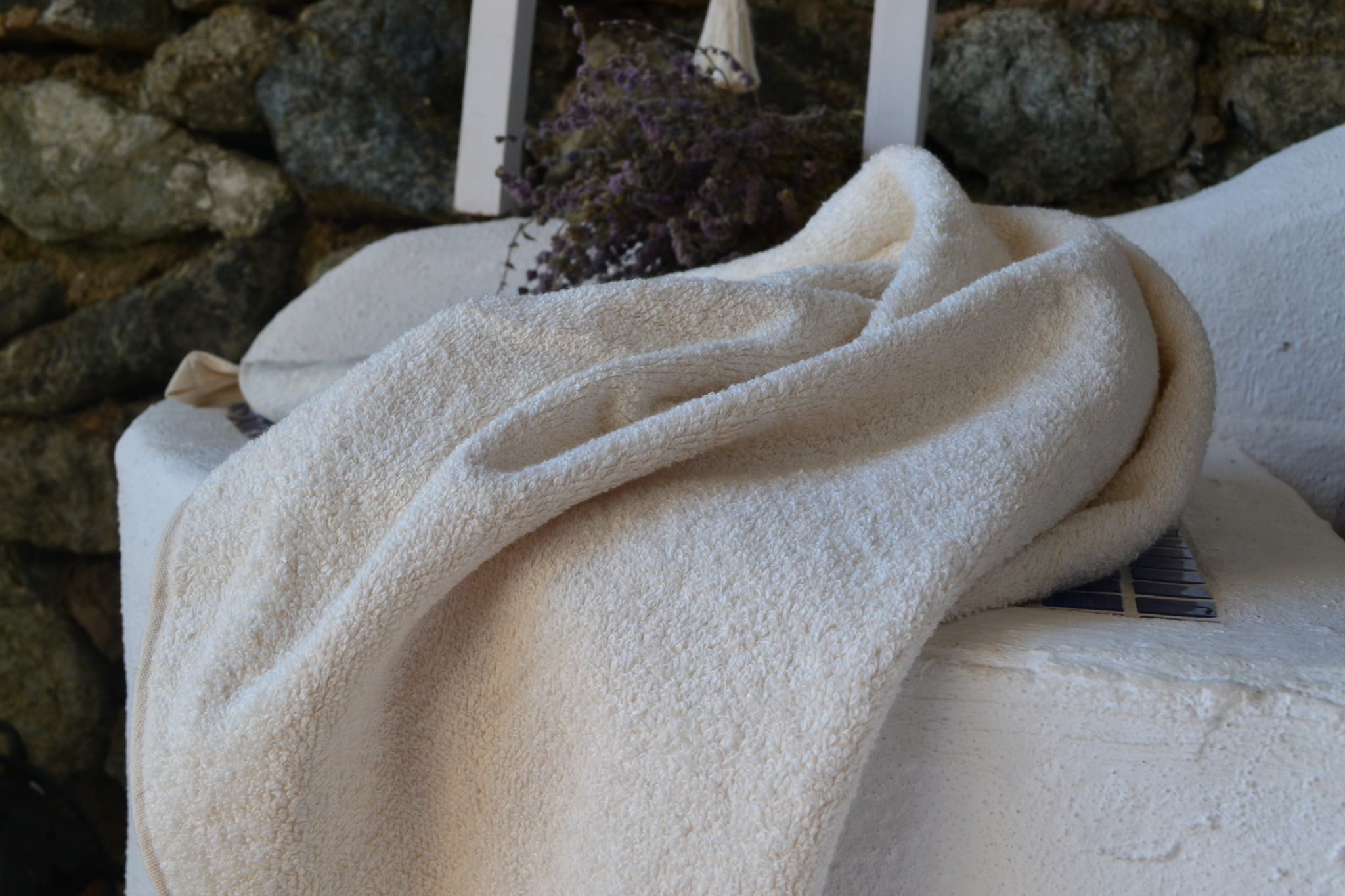 White Linen Towel Massage Natural Throw Towels Rustic Waffle