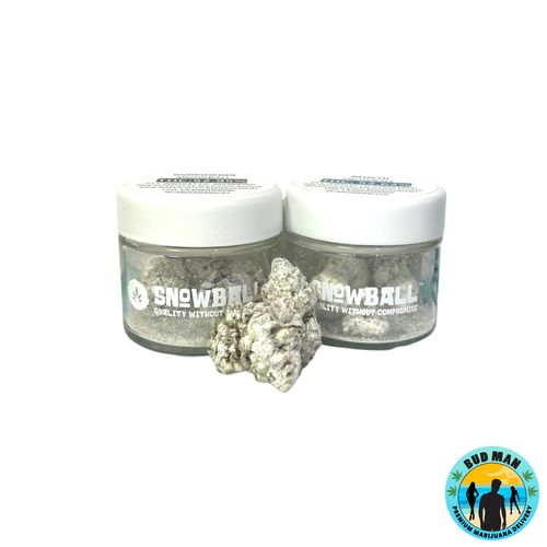 This extraordinary product takes THCA flower to the next level by dusting it with pure THCA isolate, creating a potent and unique experience. Each bud is transformed it into a tiny, potent snowball.

Key Features:

Type: Enhanced THCA Flower
Total THC: 61%
Delta 9 THC Content: Below 0.3% (Farm Bill compliant)
Recommended for: Experienced Users
Price: Comparable to Top Shelf THCA Flower Selection