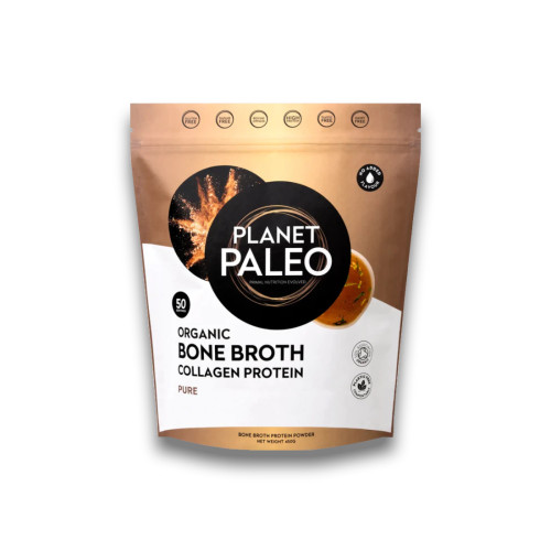 Planet Paleo Organic Bone Broth Collagen Protein Pure (450g)