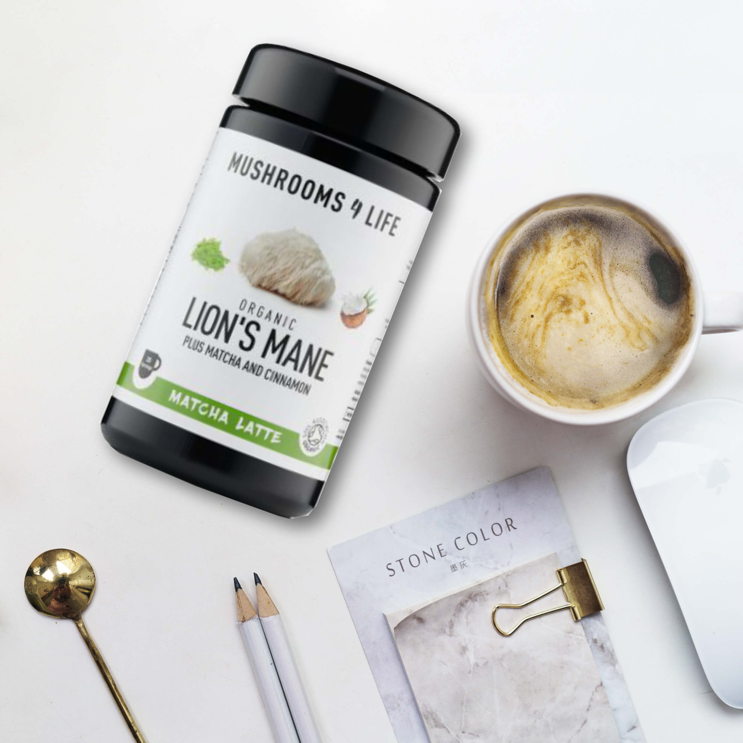 Mushrooms 4 Life Organic Lion’s Mane Matcha Latte Mix