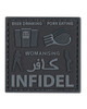Tactical Patch Pork Infidel in Black Tactical Patch Pork Infidel in Black
