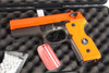 HFC HG160 UC M9 Metal Gas Gun airsoft pistol in orange