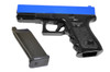 Galaxy G15H Full Metal Spring Pistol with Holster in Blue