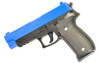 Galaxy G26 P226 Full Scale Metal pistol With Rail Blue
