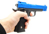 Galaxy G20H Full Metal M945 Pistol in Blue with Holster
