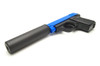 Galaxy G1A Full Metal BB Gun with Silencer in blue