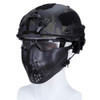 Wo Sport Half Face Pilot Airsoft Mask V3 (Black)
