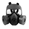 WoSport Air Filtration Gas Mask with Twin Fans (Black)