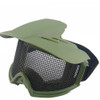 BV Tactical Desert Locust Mesh Goggles Include Sunshade (Olive Drab)
